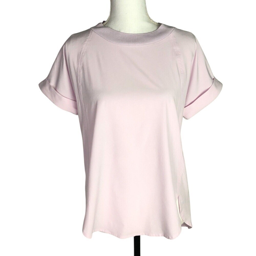 Athleta Womens Size XS Top Shirt Short Sleeve Pink